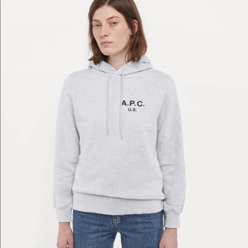 APC US Grey Logo Hoodie